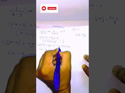 Algebraic Fractions | Solve the Algebraic Fractions #igcse