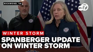 🔴 LIVE | Virginia Gov. Abigail Spanberger provides update on weekend winter storm