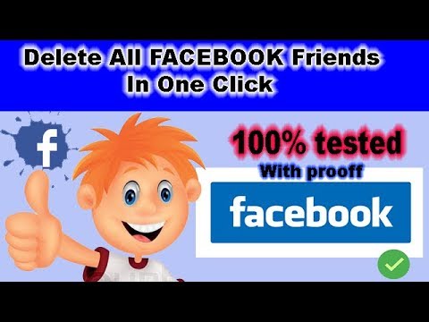 Delete All Facebook Friends At Same Time
