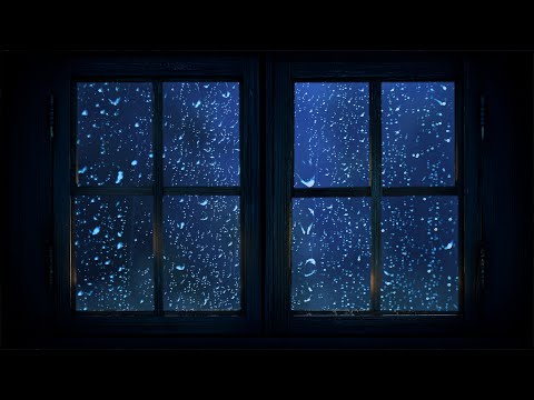 Heavy Rain on Window ASMR in 4K | Deep Relaxing Rain Sounds for Drifting to Sleep Fast