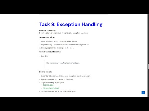 Exception Handling
