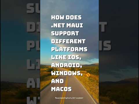 How .NET MAUI Runs on iOS, Android, Windows & macOS! #shorts #interviewquestion #DotNetMAUI