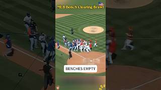 Bench Clearing Brawl: When Tempers Flare in MLB ⚾🔥 #MLB#Baseball #BenchClearing #Sportsmanship