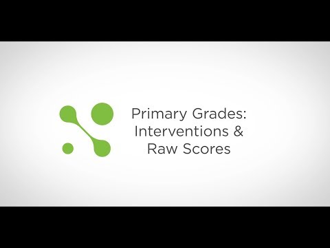Primary Grades: Interventions and Raw Scores
