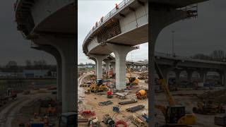 ⚠️ Disaster at a faulty bridge construction site. 🏗️💥 #bridgecollapse #constructionfail