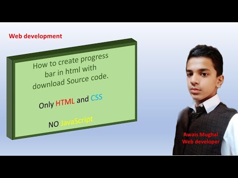 how to create animation progress bar in html | stepwise | Awais Mughal #awaismughal #webdevelopment