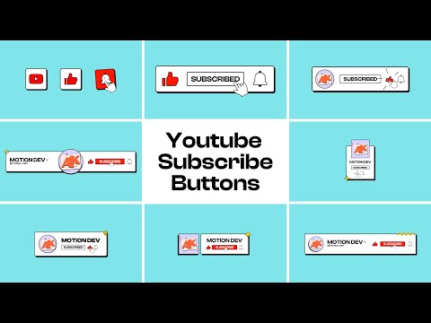 Youtube Subscribe buttons | After Effects template