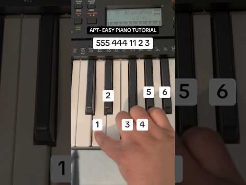APT🎹 #pianotutorial #easypianotutorial #piano #pianolesson #apt #brunomars