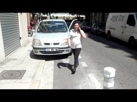 A woman is parked on the cycle lane and she assaulted me !