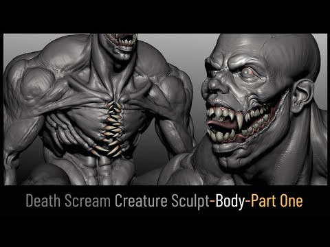 Death Scream Creature Sculpt-Body-Part One