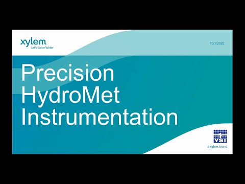 Webinar - Precision HydroMeteorological Instrumentation with YSI