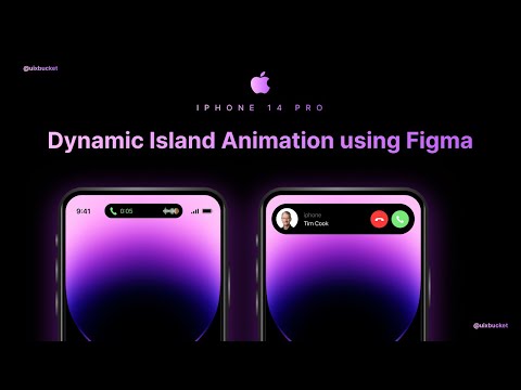 @Apple iPhone 14 Pro Max dynamic island animation using figma | figma smart animation