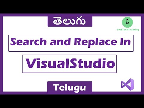 Search and find feature in Visual studio In Telugu  #visualstudio2022  #visualstudio  #vscode