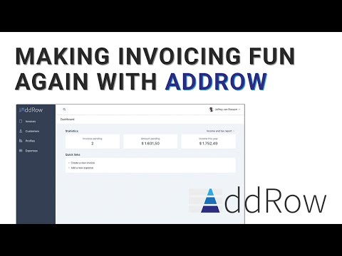 Invoicing with Addrow: a quick tour