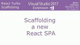 React Turbo Scaffolding Visual Studio Extension
