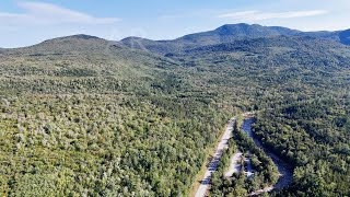 New Hampshire Kangamangus Hightway  flying object capture on the frame  of the drone footage!