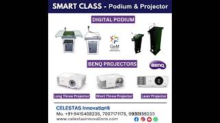 Digital Podium & Projector #podium #digitalpodium #smartclass #projector #benq #celestas #viewsonic