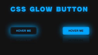 Create a STUNNING Glowing + Reflected Button — Pure HTML & CSS (No JavaScript!)