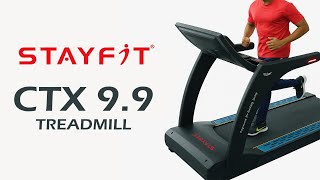 StayFit CTX9.9 Treadmill  – 5 HP AC Beast with Auto-Incline & Folding Feature!