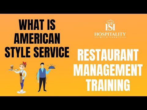 How To Serve American Style Service II Restaurant Management  #hospitalitywithsharif