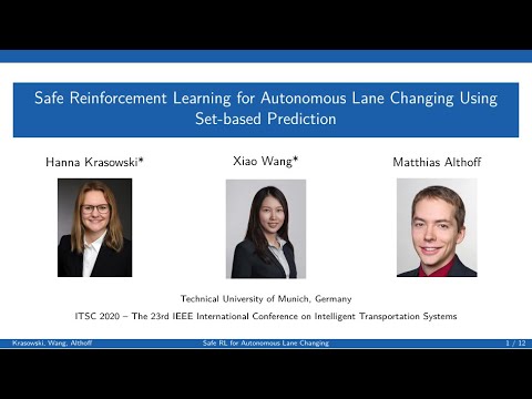 IEEE ITSC 2020 - Safe Reinforcement Learning for Autonomous Lane Changing Using Set-Based Prediction