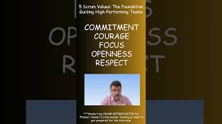 5 Scrum Values The Foundation Guiding High Performing Teams #scrum #productmanagement #agile