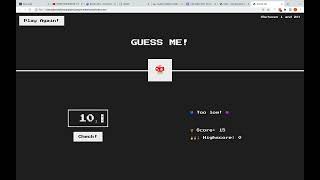 Guess Me HTML-CSS game