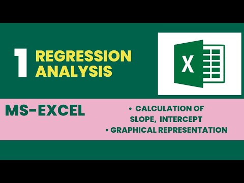 Regression Analysis || Ms Excel || B.com