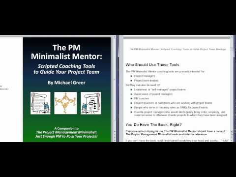 Preview: The PM Minimalist Mentor (Scripted Coaching Tools to Guide Your Project Team)