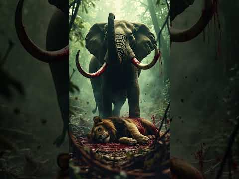 "Face to Face with a Wild Animal – Cinematic Jungle Moment" #tiger #lion #elephant #crocodile