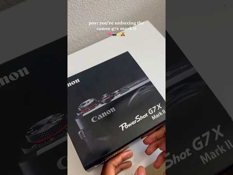 UNBOXING THE CANON G7X MARK ii!! #shorts #aesthetic #unboxing #canon #fyp