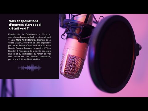 Marc André Renold, conférence sur l'art et la spoliation au Musée Eugène Burnand