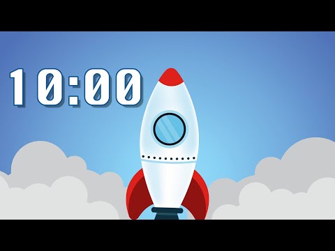 10 Minute Timer Blast Off (Rocket / Space / Music)