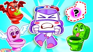 Pilih Toilet Mana yang Paling Aman 🚽❗ Jangan Sampai Salah Pilih! RoboSquad Kartun Kids
