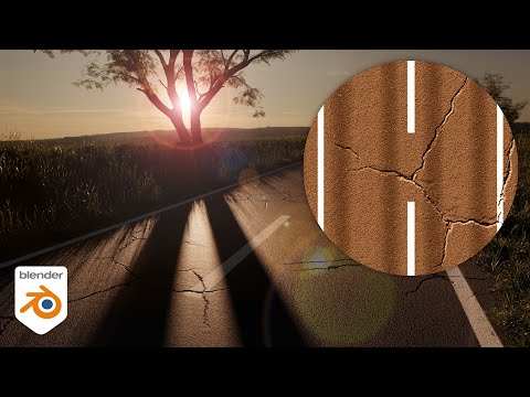 Procedural Street Shader in Blender
