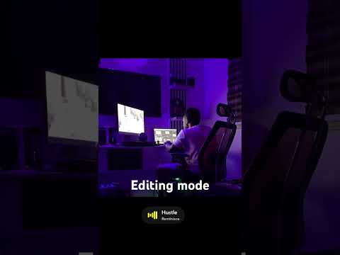 Studio mood dark lights monitor and chair #event #nothingimposibleinthisworld #edit #Light #studio