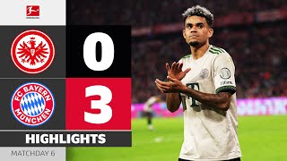 Fast, Faster, Diaz! | EINTRACHT FRANKFURT - FC BAYERN | Highlights | Matchday 6 – Bundesliga 25/26