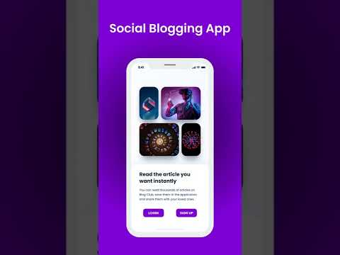 Social Blogging App #shorts #uiux #uipep