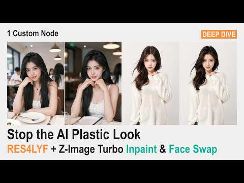🟠 Stop the AI Plastic Look: RES4LYF + Z-Image Turbo Inpaint & Face Swap (ComfyUI Deep Dive)