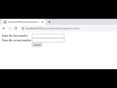 #servlets #Passing parameters to servlet   using doGet() method