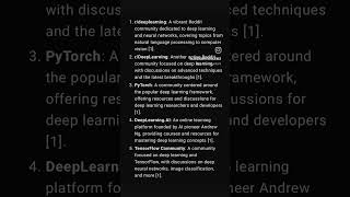 Deep learning Communities