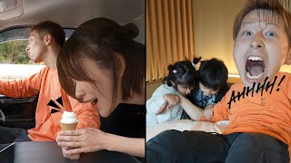 【POP Dad🕺🌈】 Yoshipapa's funny video🥳🥳🥳#longvideo#よしパパ#baby #dad#happening#cute