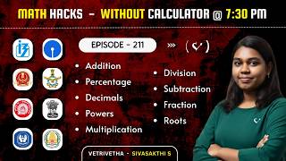 Speed Maths Tamil 🔥 Fast Calculation Tricks 🎯 Math Hacks ⏰ Vedic Maths Tricks 🌿 Vetrivetha