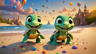 Two Tiny Turtles Learn to Spell + More Nursery Rhymes & Kids Songs