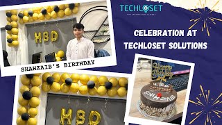 Shahzaib's birthday Celebration at TechloSet Solutions