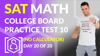 SAT Math: College Board Practice Test 10 Calculator (In Real Time)