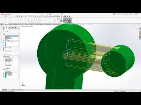 multi body  , offset from sketch plane & upto surface solidworks Tutorial 18