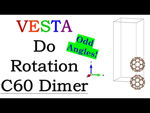 VESTA Software - Rotation of C60 Molecules to Form Hetero-structure