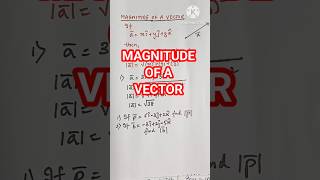 Magnitude of a vector  #hscmaths #vectors