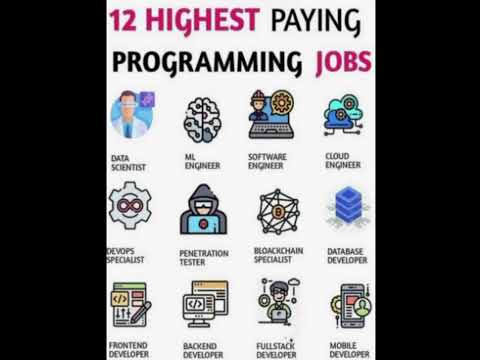12 HIGHEST PAYING💸🤑 PROGRAMMING 👩‍💻 JOBS #programming #devloper #itjobs